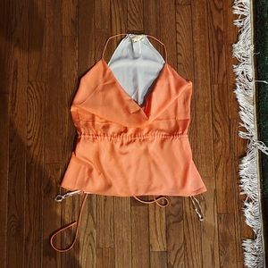 Peach Cowl Neck Tank